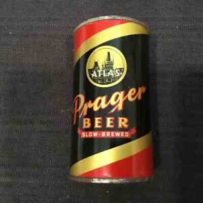 Atlas Prager Beer (32-20) empty OI flat top beer can: Atlas Brewing, Chicago, IL