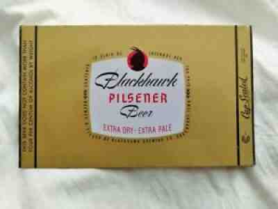 Blackhawk Pilsener 12 Ounce Conetop Beer Can Unrolled Sheet Davenport Iowa IA