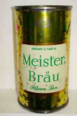 MEISTER BRAU PILSENER (SERIES CAN - ICE SKATING) FLAT TOP Beer Can B508