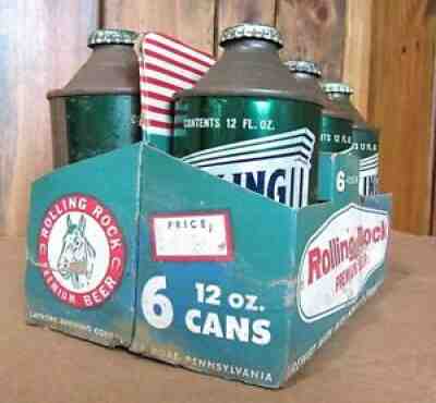 Brewery Memorabilia Collectibles : Rolling Rock Beer Can Value Guide