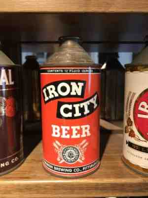 Iron City Cone Top Beer Can- Early IRTP Version Excellent Condition