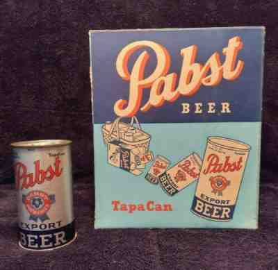 !!!RARE!!! Pabst Export Beer OI can with matching 6 pack carton from 1937!