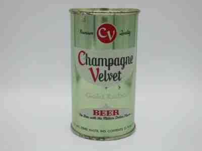 Champagne Velvet Gold Label Set Can Flat Top Beer Can ( BEAUTIFUL )