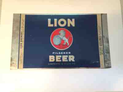 Rare 6 Original UNROLLED Flat Beer Can Sheets 1940's Great Collectible