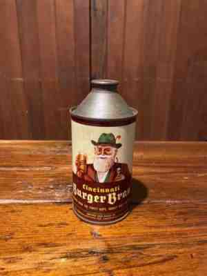 Burger Brau Cone Top Beer Can Cincinnati OH