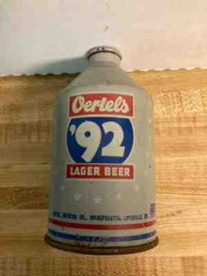 OERTELS '92 LAGER BEER CAN CONE TOP "EMPTY" LOUISVILLE, KY.
