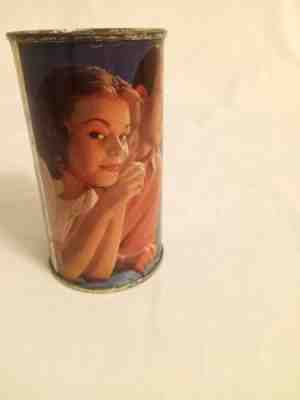 MEISTER BRAU HAPPY DAYS FLAT TOP BEER CAN, MARSHMALLOW ROAST, 1957
