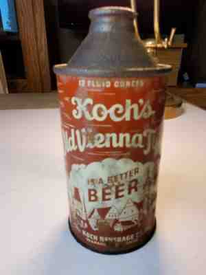 Koch's Beer Old Vienna Type Cone Can Top Wapakoneta OH Ohio