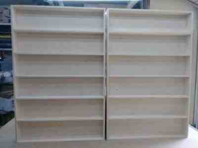 2 pc. Custom Handmade Beer Can display shelves.