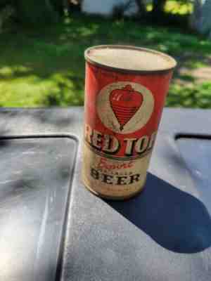 Red Top Export Old Lager 12 oz. Flat Top Beer Can Red Top Brewing Co. Cincinnati