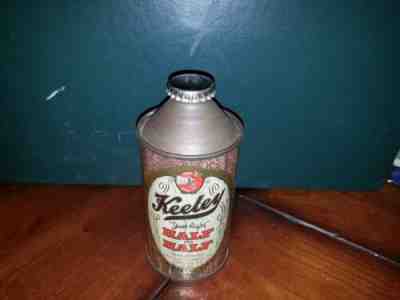 Rare KEELEY HALF & HALF Cone Top Beer Can Keeley Brewing Chicago, ILL Nice Cap