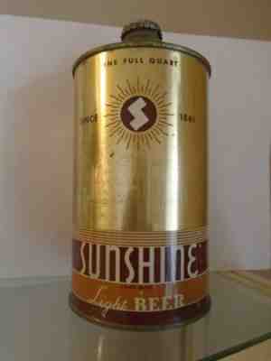 Sunshine beer quart cone top can Pa beer Reading Pa excellent cond