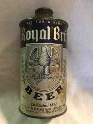 "TOUGHâ? ROYAL BRU BEER (LOW PRO) CONE TOP BEER CAN.