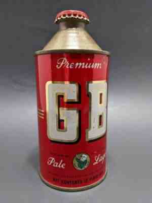 GB Pale Lager Cone Top Beer Can Breweriana US Santa Rosa Calf. Grace Bros. & Cap