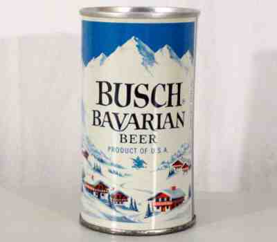 BUSCH BAVARIAN  TAMPA FLORIDA SUPER CLEAN ZIP TOP BEER CAN ST. LOUIS MISSOURI BUD