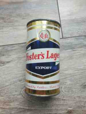 Foster's Lager Export Flat Top Beer Can H.M. Forces Vanity Lid Australia Vintage