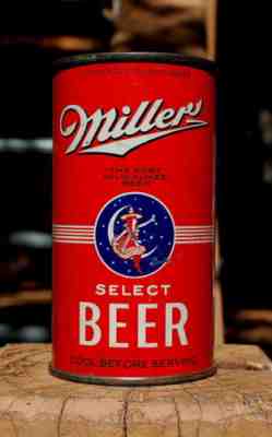 HANDSOME 1938 MILLER O/I FLAT TOP BEER CAN! CLASSIC EARLY FLAT TOP!
