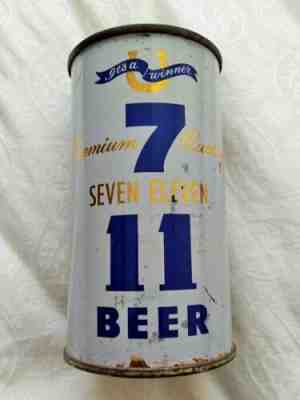 12oz 7 11 Seven Eleven Beer Steel Flat Top Beer Can Best Chicago Illinois