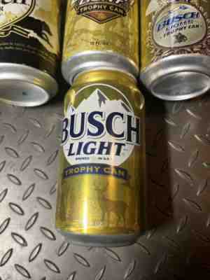 busch light beer can. Gold trophy can. Extremely RARE.