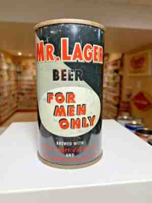 Mr. Lager Flat Top Beer Can FOR MEN ONLY Waukesha WI 100-28 Sorry Ladies