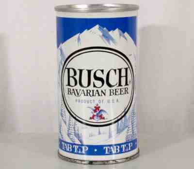 BUSCH BAVARIAN  TAMPA FLORIDA SUPER CLEAN ZIP TOP BEER CAN ST. LOUIS MISSOURI BUD