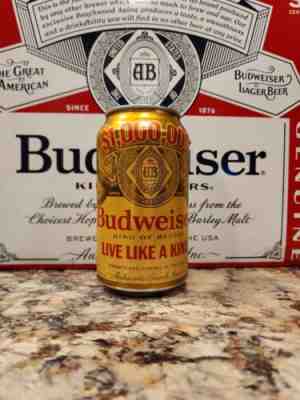 Budweiser Live Like a King Golden Beer Can 2022