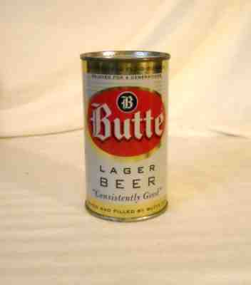 Butte Lager Flat Top Beer Can - NICE!