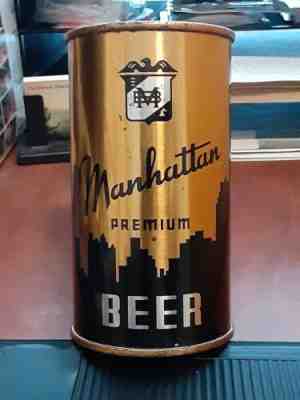 Manhattan Premium Beer OI Flat Top (EMPTY) Can, USBC #94-23
