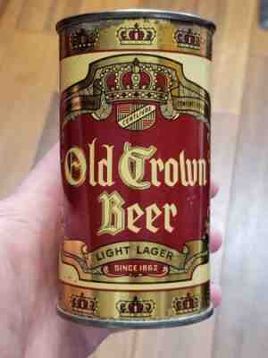 Old Crown Beer Flat Top Beer Can - Oi Fort Wayne Indiana