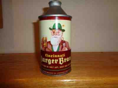 BurgerBrau cone top beer can