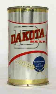 Dakota Beer 12 oz. Flat Top Beer Can-Dakota Brewing Bismarck  North Dakota