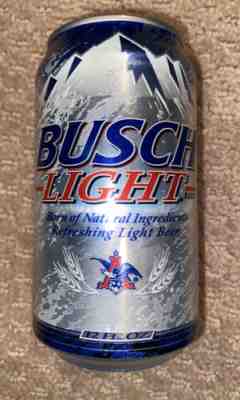 Vintage 1997 BUSCH LIGHT 12 oz Stay tab beer can T/O Aluminum 20NOV97