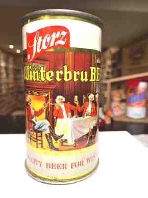 Storz Winterbru Beer Flat Top Beer Can Omaha, NE 137-14