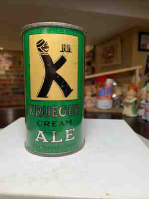 Krueger Cream Ale Flat Top Beer Can OI Newark NJ IRTP 89-27