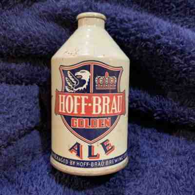 Vintage Rare HOFF-BRAU CONE TOP BEER CAN Empty And in fantastic condition