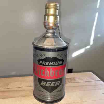 Vintage Cone Top 32 oz. Richbrau Beer Can Lamp Richmond, VA