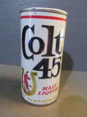 Vintage Colt 45 Beer Cans Tall ReG 16oz set of 2 home decor Pull tab Empty