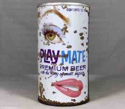 Scarce Old Playmate Premium Beer Tab Top Can Sunshine Brewing Reading PA 109-32