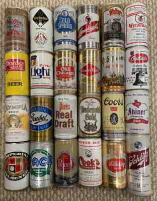 Lot Of 24 Different Vintage Beer Cans EMPTY - Lot 17