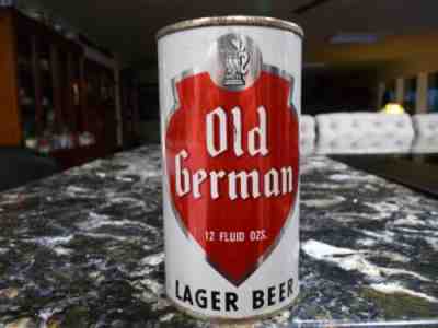 Old German Lager Beer 12 Oz Flat Top Beer Can Grace Bros Brewing CA,