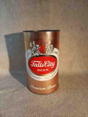 Vintage Falls City Beer Tin Can Trash Can Waste Basket Louisville Kentucky