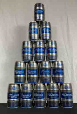 Vintage Hamm's Draft Beer Keg Shaped Beer Cans Lot 12 oz Olympia Brewing Empty