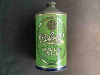 Vintage Pilsers Original Pale Ale One Quart Size Cone Top Beer Can, Original!