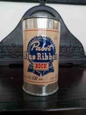 Pabst Blue Ribbon Bock flat top beer can, Peoria Heights, IL