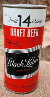 Black Label 14 Oz Empty Juice Tab Beer Can