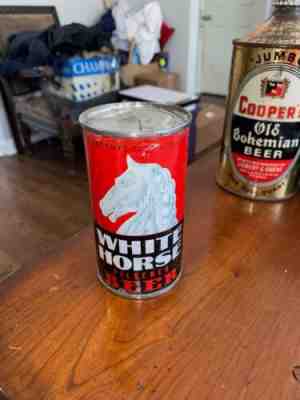 Rare WHITE HORSE Flat Top IRTP O/I Beer Can Manhattan Brewing Chicago, ILL