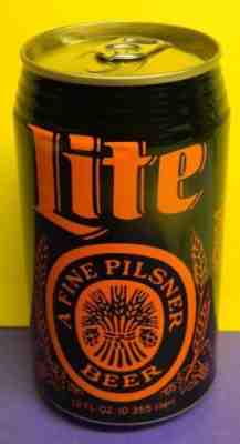 RARE VINTAGE MILLER LITE HALLOWEEN CONGRATULATIONS WINNING MERCHANDISE BEER CAN