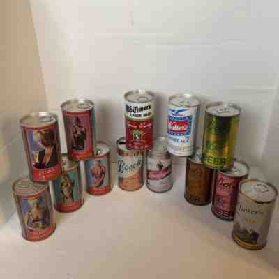 13 Can Beer Can Lot- Bobs Special, Penny, leinenkugels, Old Timers, Walters
