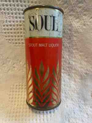 Soul Stout Malt Liquor Beer Can 16 Ounce Maier Brewing Los Angeles CA Juice Top