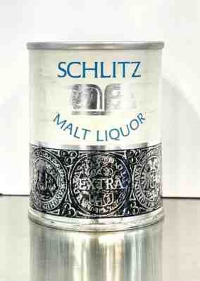 Schlitz Malt Liquor 8oz. Beer can (Aluminum Paper Label Variety)